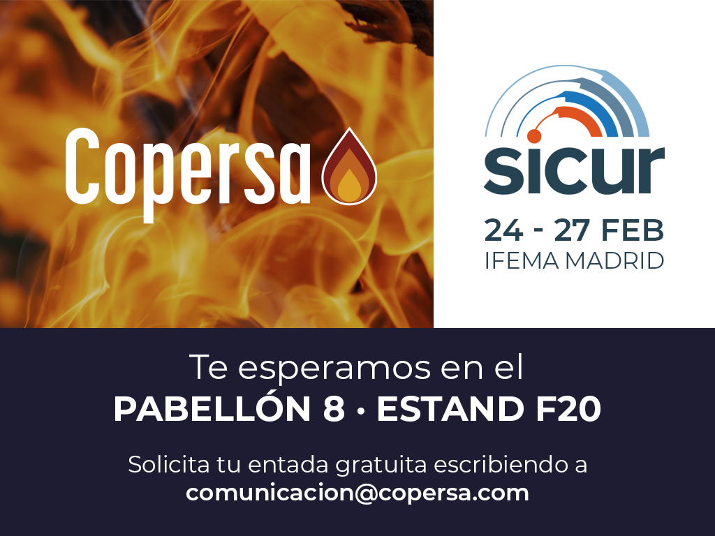 Copersa vuelve a SICUR 2026, innovación y soluciones integrales en protección contra incendios